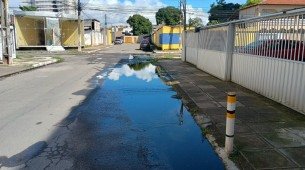 Acúmulo de água em ruas de Jaboatão