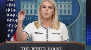 Karoline Leavitt enfatizou que Trump é "um presidente forte dos Estados Unidos da América e também é o líder do mundo livre"