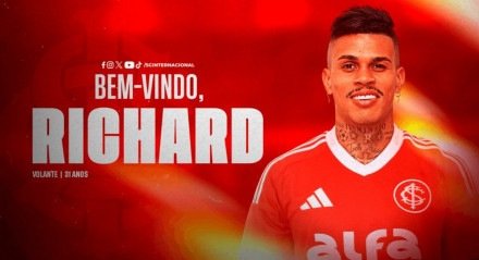 O Inter fechou com o volante Richard, velho conhecido do futebol brasileiro