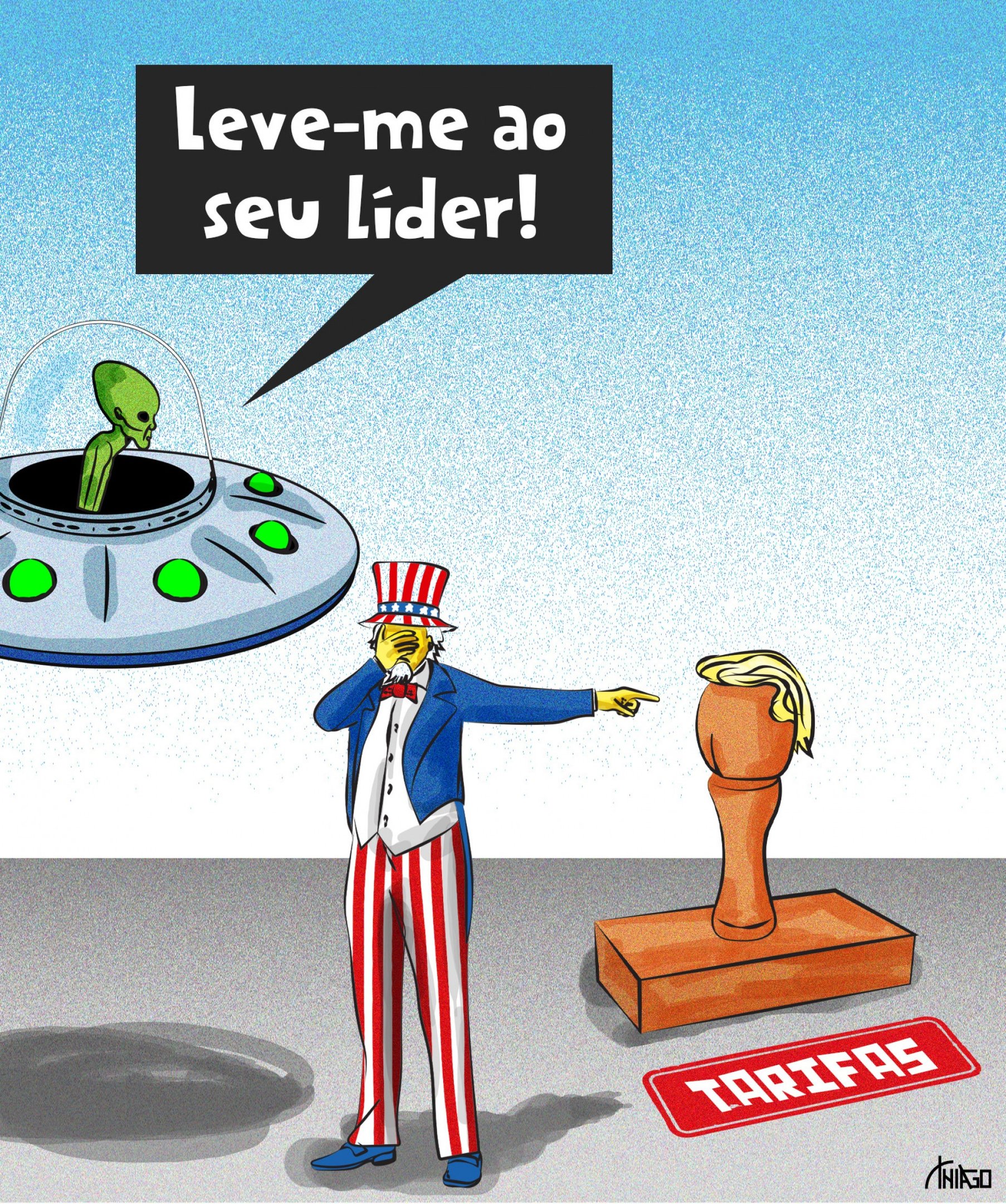 Charge do dia por Thiago Lucas