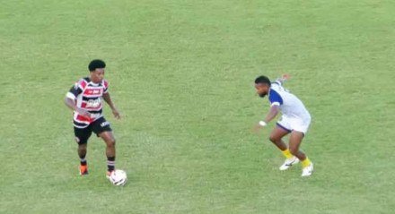 Lance do jogo entre Horizonte x Santa Cruz pela Série D