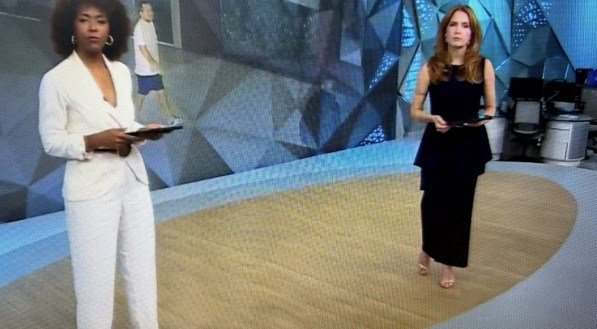 Maju Coutinho e Poliana Abritta apresentam o Fantástico