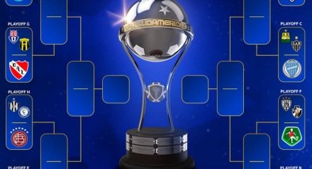 Parte do chaveamento da Copa Sul-Americana 2025