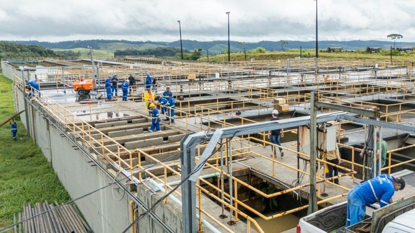 Imagem de sistema da Compesa que passa por manutenção
