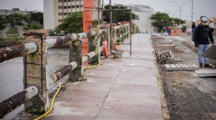 Obras na Ponte Giratória