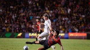 Lance do jogo entre Sport x Santos pela 17ª rodada da Série A