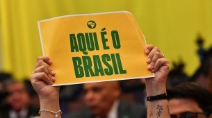 Ato em Defesa da Soberania Nacional, na última sexta-feira, (25) no Salão Nobre da Faculdade de Direito da USP