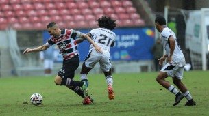 Imagem da partida entre Santa Cruz e Treze, pela S&eacute;rie D