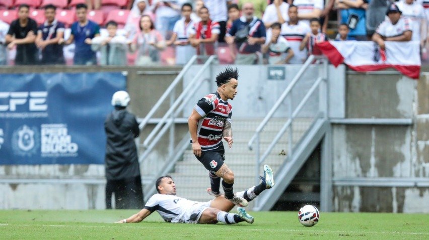 Imagem da partida entre Santa Cruz e Treze, pela S&eacute;rie D