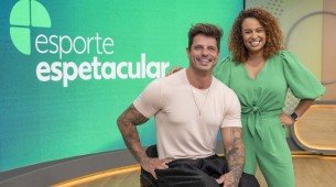 Esporte Espetacular - Fernando Fernandes e Karine Alves (Apresentadores).