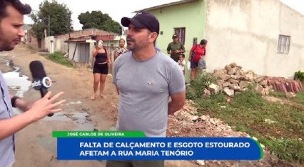 descaso afeta a vida de moradores na rua Maria Tenório; falta de saneamento básico e infraestrutura comprometem saúde e bem-estar no bairro José Carlos de Oliveira