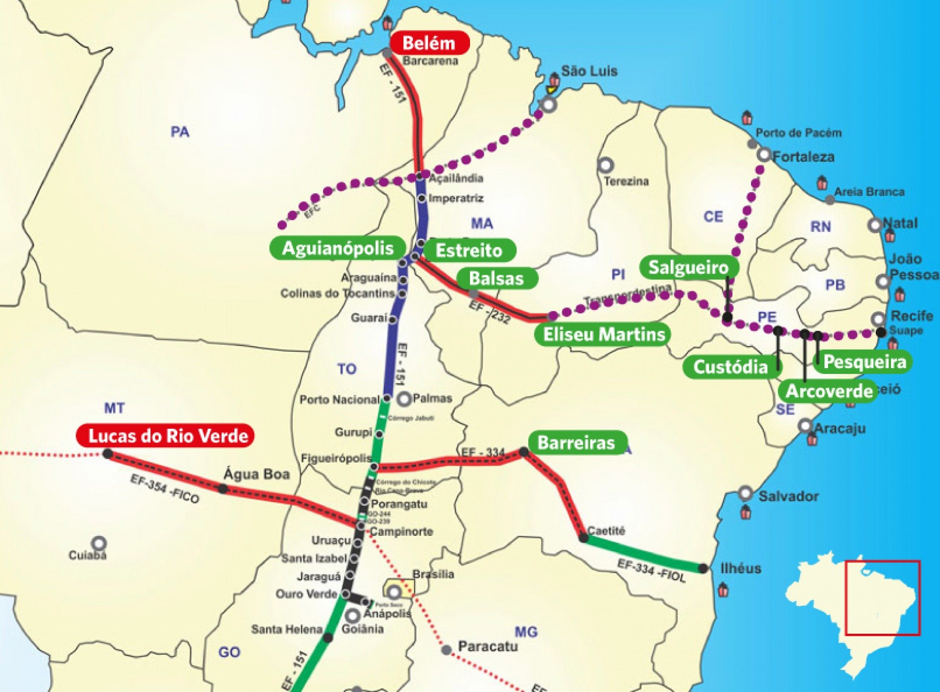 Projeto de 20 anos de Lula, Transnordestina dividiu o Nordeste na construção de uma estrada de ferro que ainda está em construção