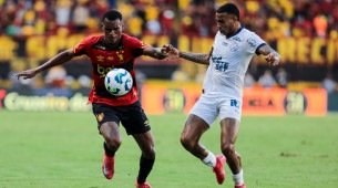 Imagem da partida entre Sport e Bahia, pela Série A do Brasileiro