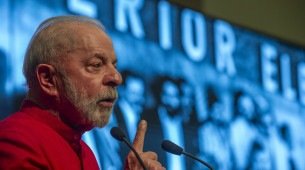 Lula durante evento do PT