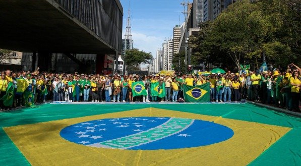 Apoiadores do ex-presidente Jair Bolsonaro realizaram manifestação na Avenida Paulista. Os atos foram convocados por aliados