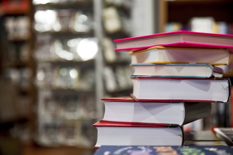 Livros empilhados