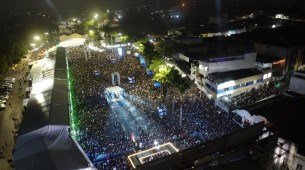 Imagem aérea do Polo Mestre Dominguinhos, do Festival de Inverno de Garanhuns