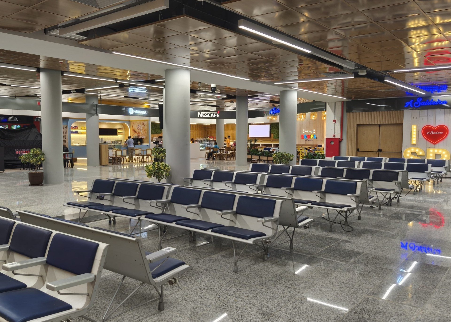 Nova sala de embarque do Aeroporto de Congonhas. Divulgação