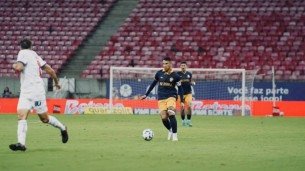 Lance do jogo entre Retrô x Bahia pela Copa do Brasil 2025