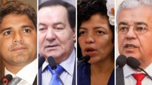 Os deputados estaduais Renato Antunes(PL),Izaias Régis(PSDB), Dani Portela(PSOL) e Antonio Moraes(PP)