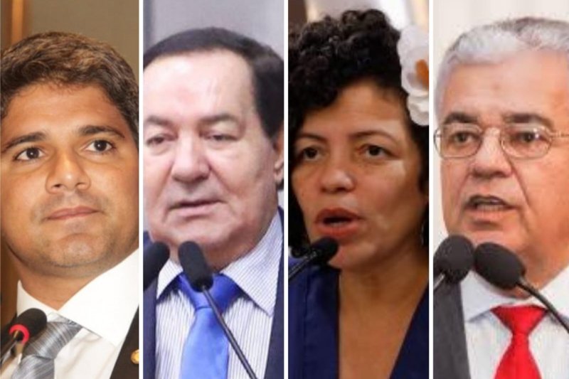 Os deputados estaduais Renato Antunes(PL),Izaias Régis(PSDB), Dani Portela(PSOL) e Antonio Moraes(PP)