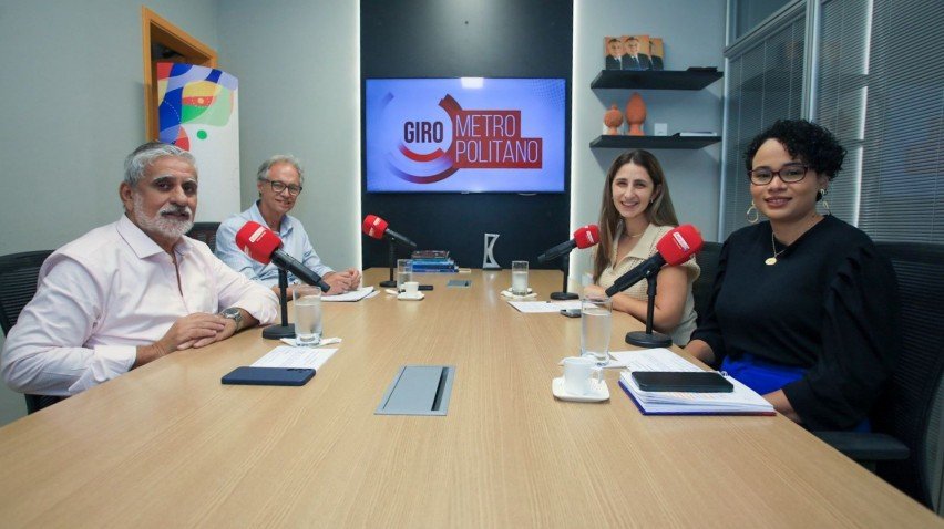 Participaram do Giro Metropolitano, comandado pela apresentadora Natália Ribeiro, o ex-secretário de Educação Mozart Neves Ramos, o colunista do JC Negócios Fernando Castilho e a titular da coluna Enem e Educação, Mirella Araújo.