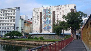Vandalismo no centro do Recife