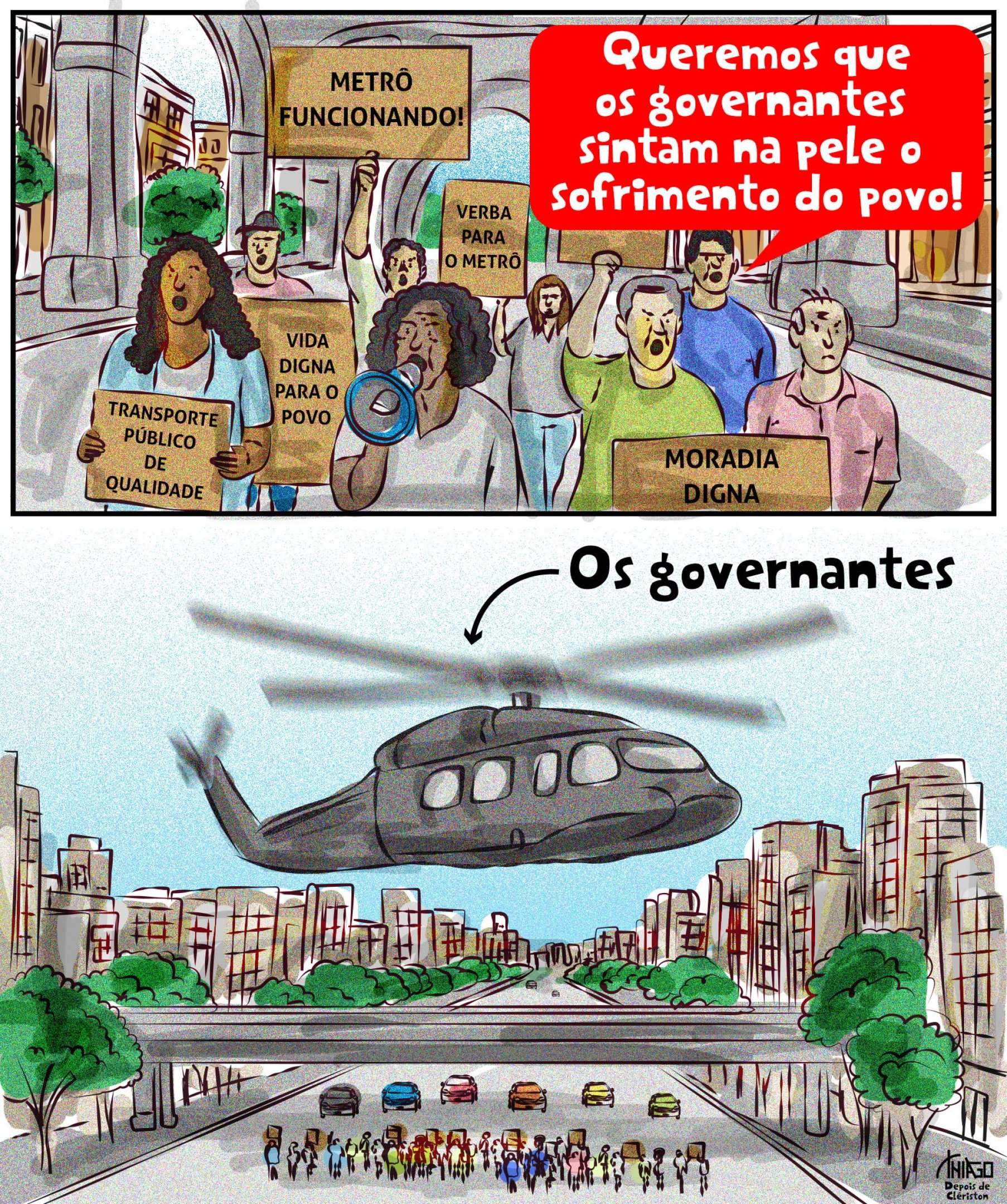 Charge do dia por Thiago Lucas