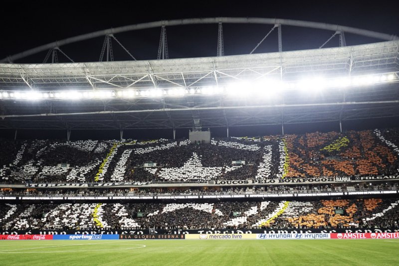 Mosaico da torcida do Botafogo no Estadio Nilton Santos