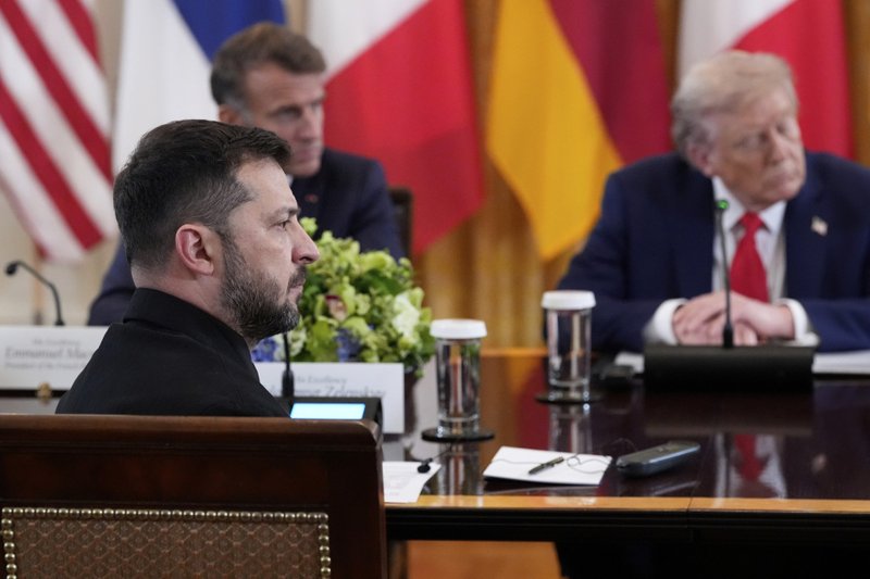 Em reunião com Trump e Macron, Zelensky se pede paz 'confiável e duradoura', mas defende pressão conjunta sobre Rússia