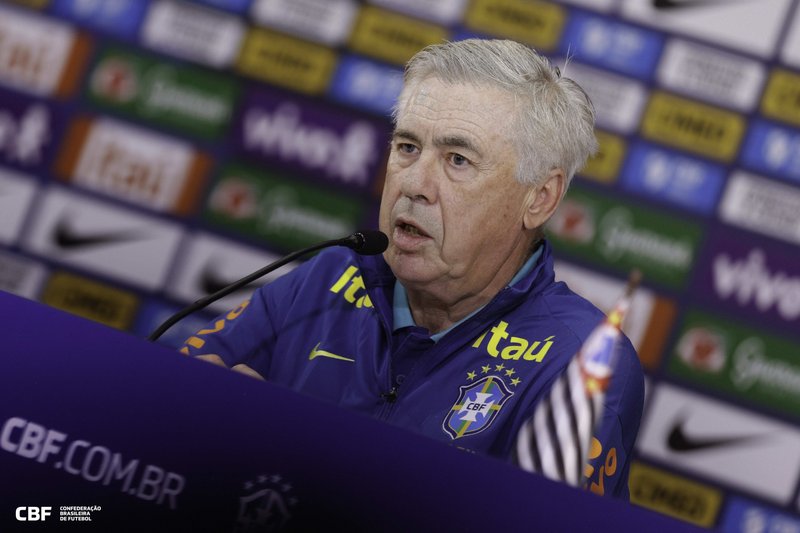 Carlo Ancelotti, treinador da Seleção Brasileira