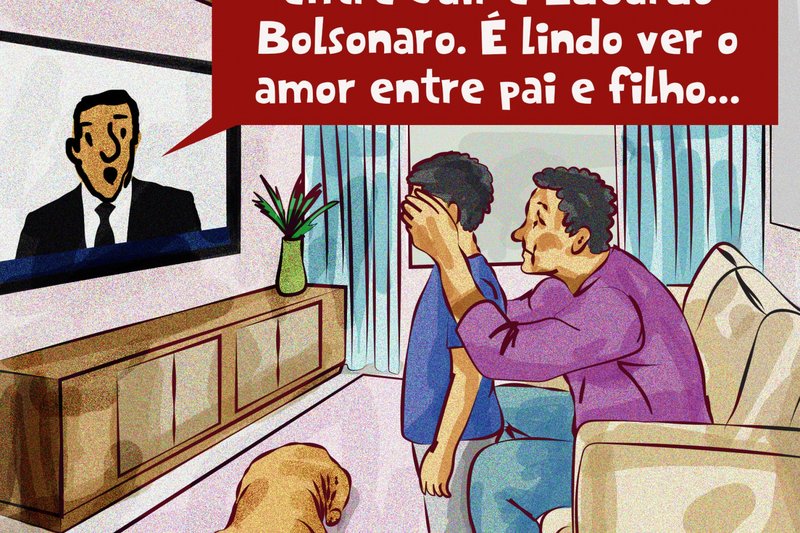 Em mensagens, Eduardo Bolsonaro xinga o próprio pai, Jair Bolsonaro