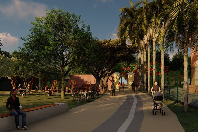 Imagens 3D do projeto da segunda etapa do Parque da Tamarineira, na Zona Norte do Recife