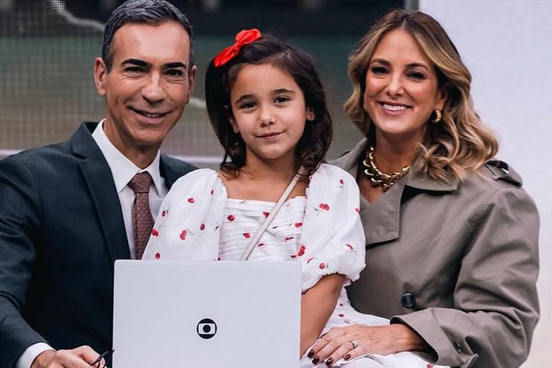 Cesar Tralli revela que proíbe a filha com Ticiane Pinheiro de usar celular: “Não chega nem perto”