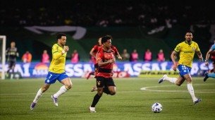 Lance do jogo entre Palmeiras x Sport pela 21ª rodada do Brasileirão