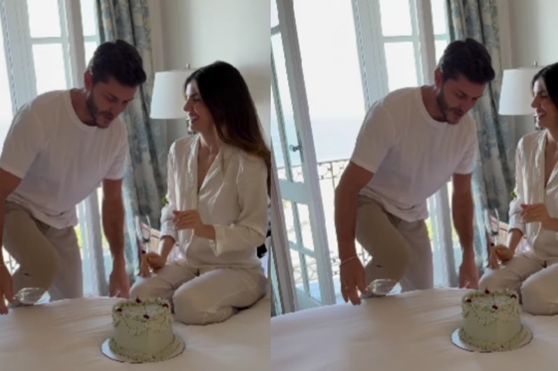 Camila Queiroz e Klebber Toledo compartilharam momento em que descobriram o sexo do bebê