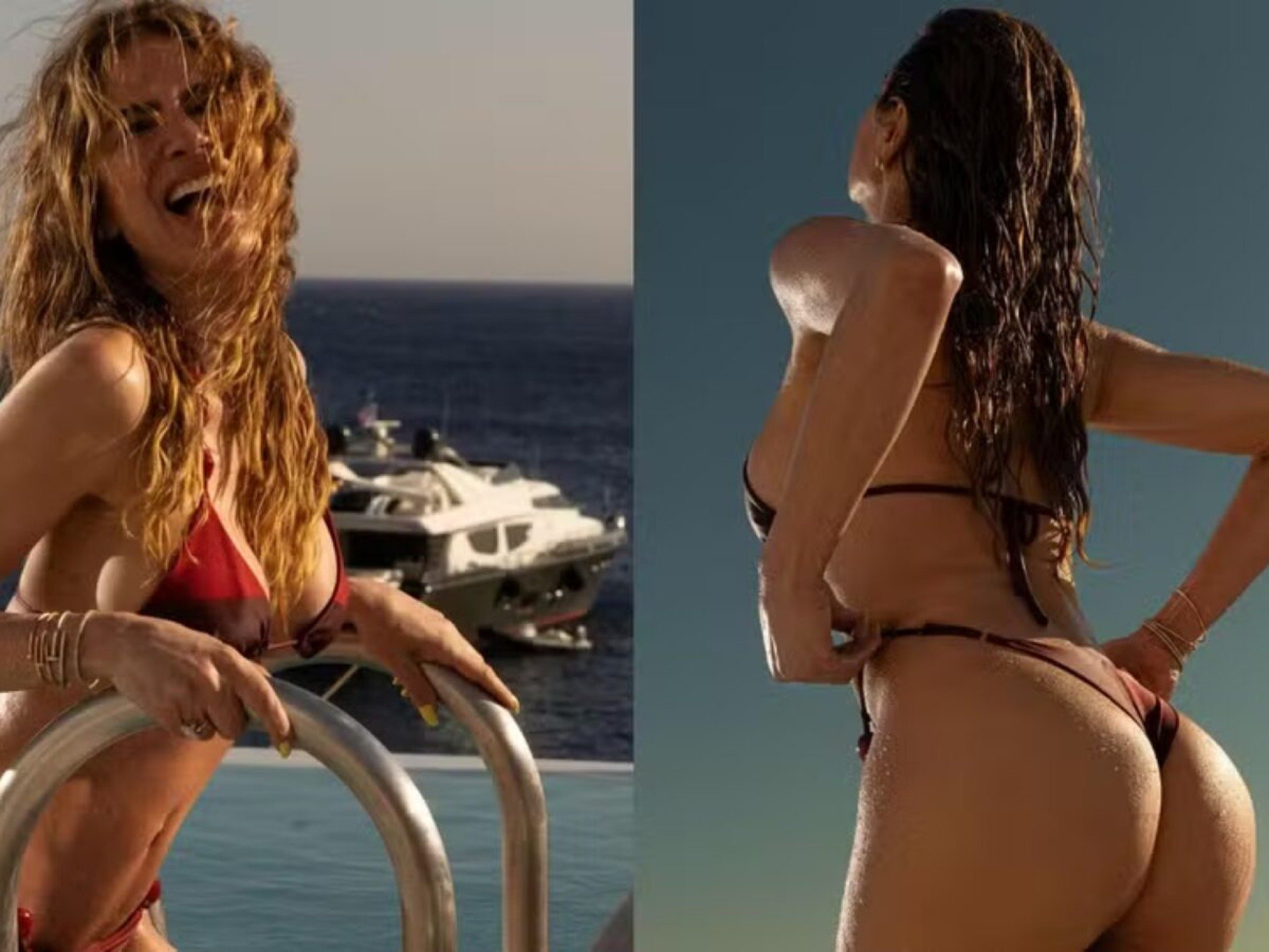 De biquíni, Luciana Gimenez abre álbum de fotos em Mykonos e ganha elogios: ‘Deusa grega’