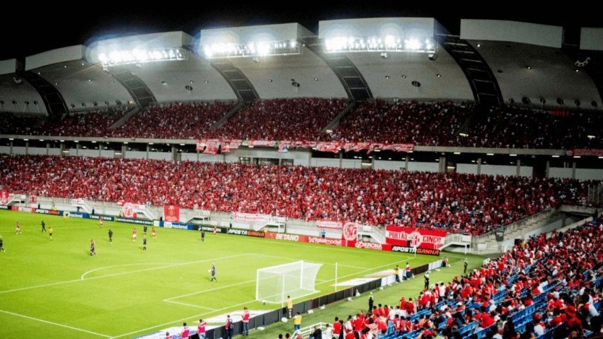 Torcida do América-RN na Arena das Dunas