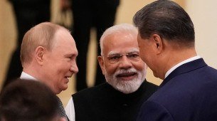 Putin, Narenda Modri e Xi Jinping