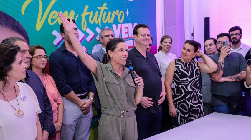 Gilberto Kassab e Raquel Lyra inauguram nova sede do PSD