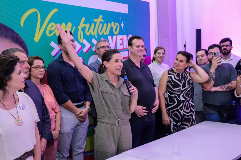 Gilberto Kassab e Raquel Lyra, inauguram nova sede do PSD