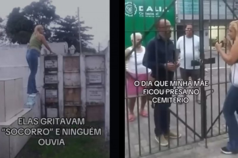 Mulher e amiga ficam trancadas em cemitério da Grande Recife no dia do aniversário