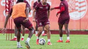 Treino no CT do Náutico realizado nesta quarta-feira