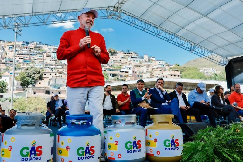 Presidente da República, Luiz Inácio Lula da Silva, durante cerimônia de anúncio do Programa "Gás do Povo"