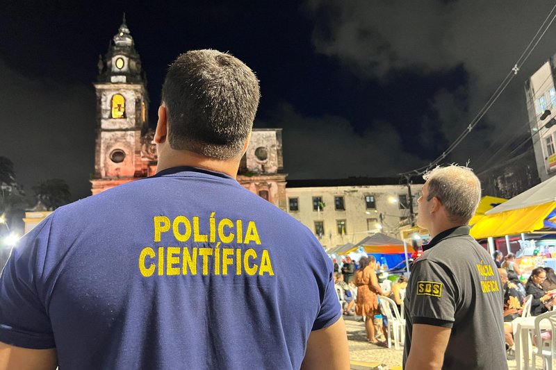 Polícia Científica de Pernambuco em atividade
