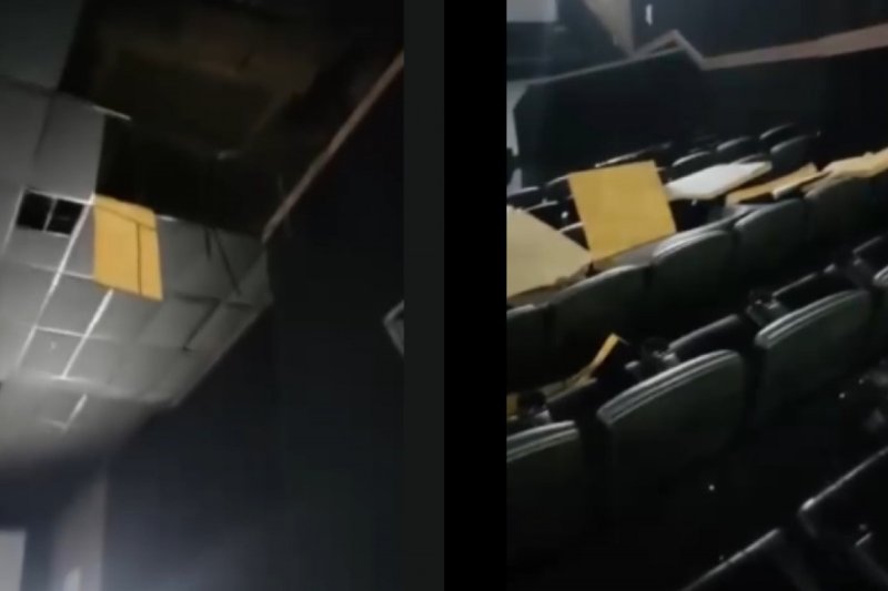 Teto de cinema em shopping de Paulista (PE) desaba durante sessão de 'Invocação do Mal 4'