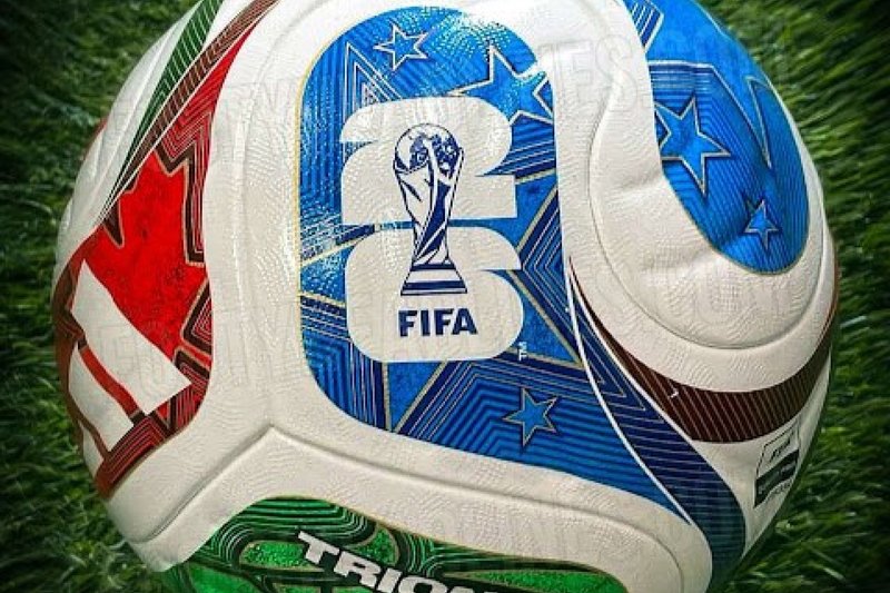 Imagens vazadas da suposta bola da Copa do Mundo 2026