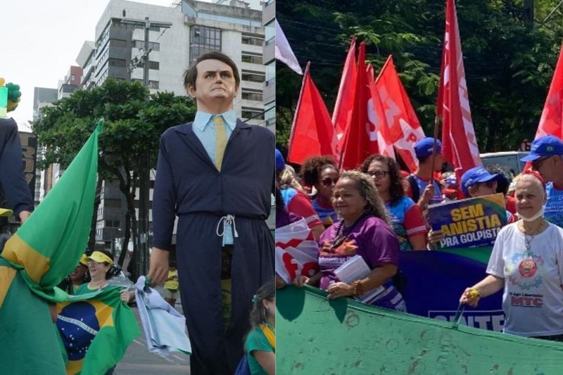 Atos políticos no Recife realizados no último domingo (07)