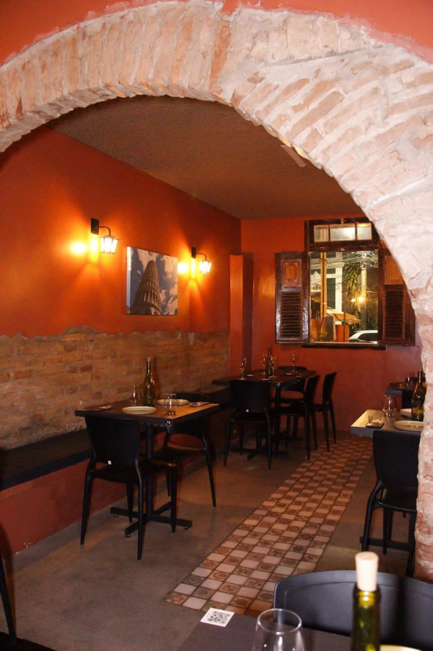 Salão do restaurante italiano Trattoria di Trevi, no Recife Divulgacao