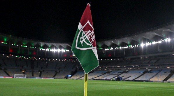 Bandeira do Fluminense no Maracanã, no Rio de Janeiro